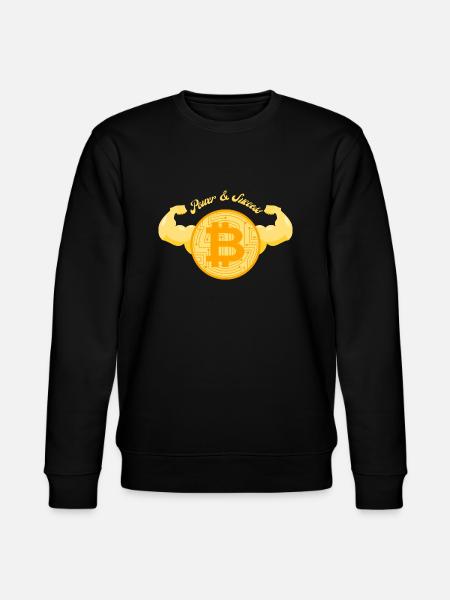 Bitcoin Power & Success - Stanley/Stella CHANGER Unisex Organic Sweatshirt - black