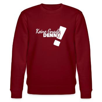 Gift for Denny - Stanley/Stella CHANGER Unisex Organic Sweatshirt - burgundy - Front - Nik (191cm) & Marisol (170cm)