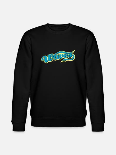 waves - Stanley/Stella CHANGER Unisex Organic Sweatshirt - black