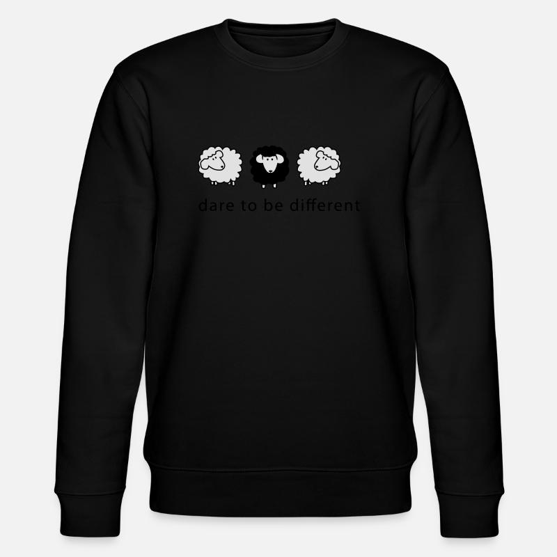 different2 - Stanley/Stella Unisex Bio-Sweatshirt CHANGER  - Schwarz