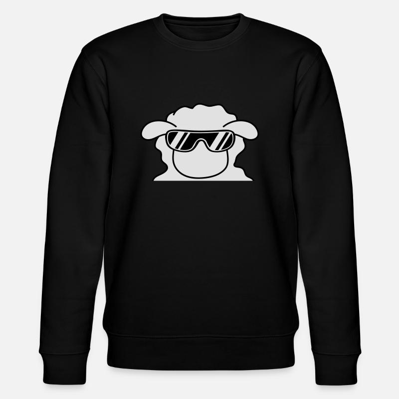 Cool Sheep Head - Stanley/Stella CHANGER Unisex Organic Sweatshirt - black