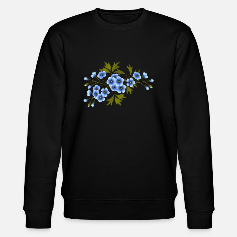 Blumen - Stanley/Stella Unisex Bio-Sweatshirt CHANGER  - Schwarz