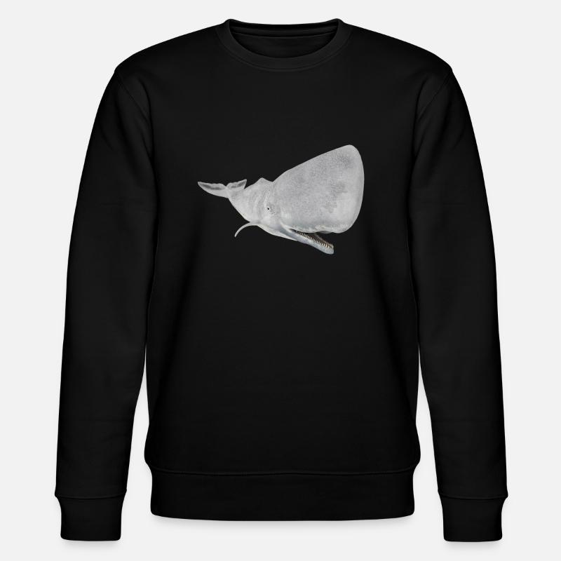 Pottwal, Wal, Walfisch - Stanley/Stella Unisex Bio-Sweatshirt CHANGER  - Schwarz