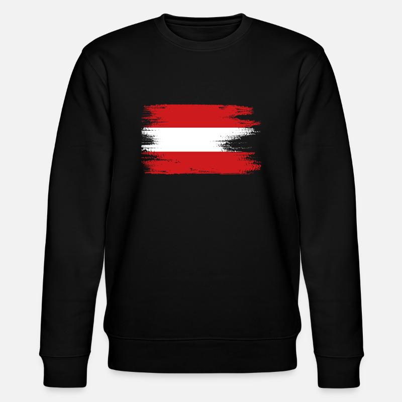 Autriche Drapeau autrichien - Sweat bio CHANGER Stanley/Stella Unisexe - noir