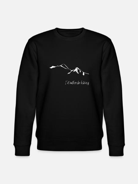 I'd rather be hiking leewarddesign - Stanley/Stella CHANGER Unisex Organic Sweatshirt - black