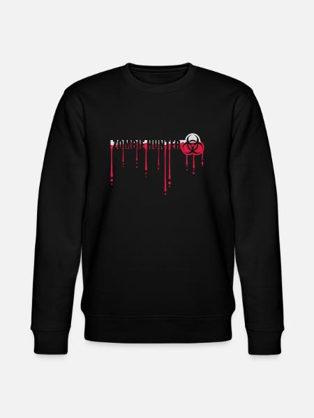 zombie hunter Halloween quote - Stanley/Stella CHANGER Unisex Organic Sweatshirt - black