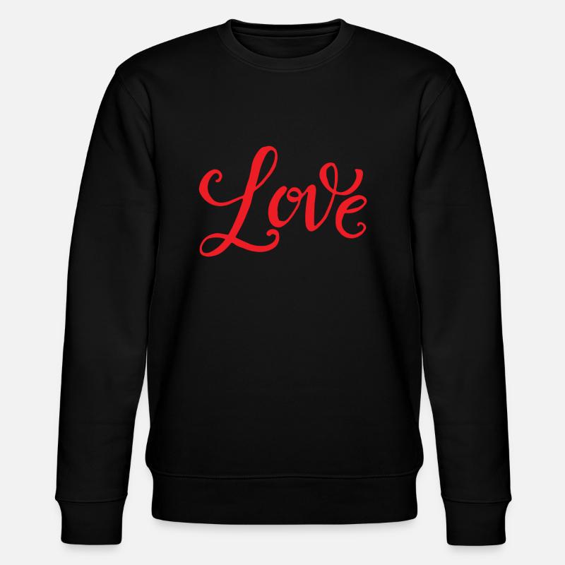 LOVE - Stanley/Stella Unisex Bio-Sweatshirt CHANGER  - Schwarz