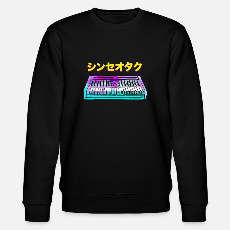 SYNTH GEEK JAPANISCH - Stanley/Stella Unisex Bio-Sweatshirt CHANGER  - Schwarz