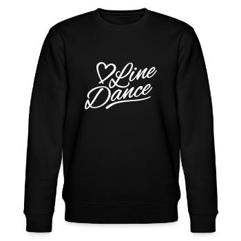 Love Line Dance Linedance Lover - Stanley/Stella Unisex Bio-Sweatshirt CHANGER  - Schwarz - Vorne - Nik (191cm) & Marisol (170cm)
