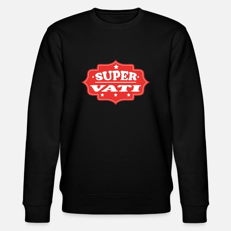 SUPER VATI - Stanley/Stella Unisex Bio-Sweatshirt CHANGER  - Schwarz