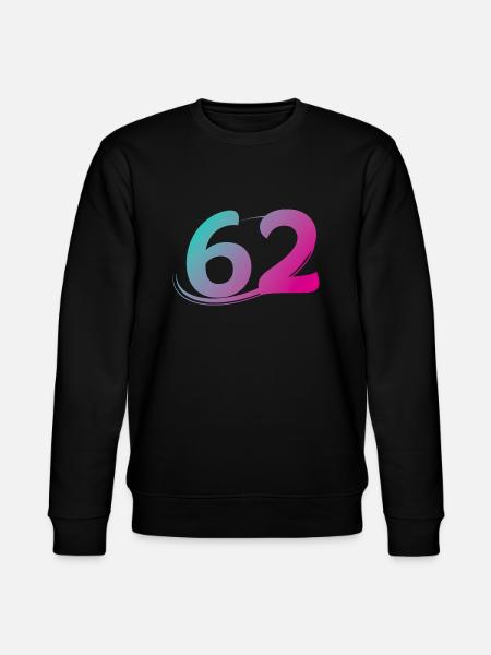 Nummer 62 mehrfarbig - Stanley/Stella Unisex Bio-Sweatshirt CHANGER - Schwarz