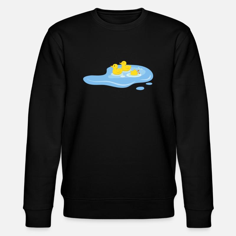 Ducks in a pond - Stanley/Stella CHANGER Unisex Organic Sweatshirt - black