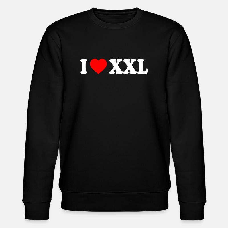 I love xxl - Sweat bio CHANGER Stanley/Stella Unisexe - noir
