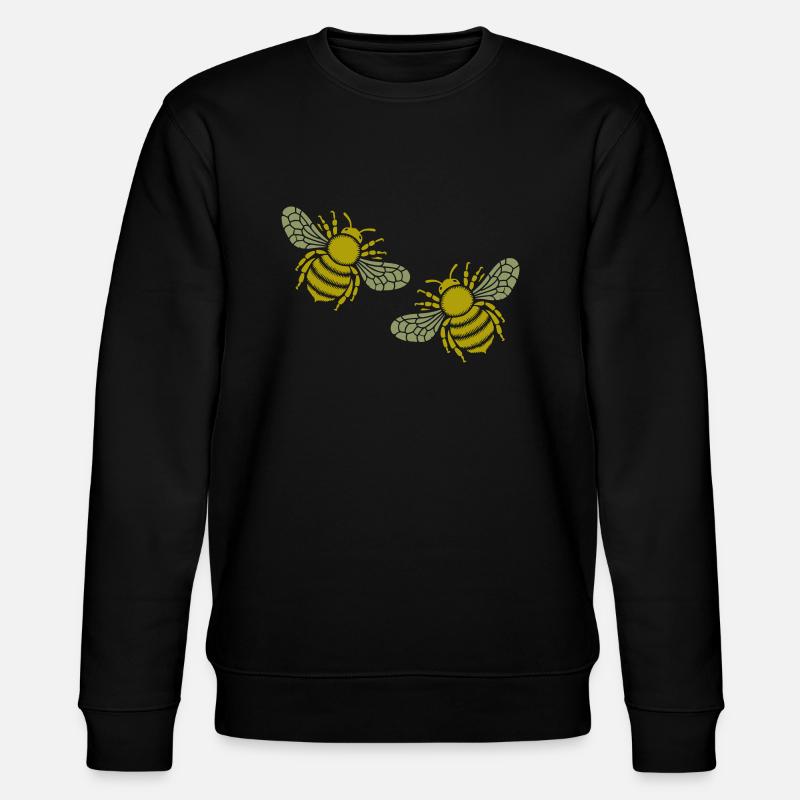 biene 2 - Stanley/Stella Unisex Bio-Sweatshirt CHANGER  - Schwarz