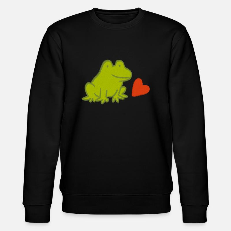 Mutfrosch 1 - Stanley/Stella Unisex Bio-Sweatshirt CHANGER  - Schwarz