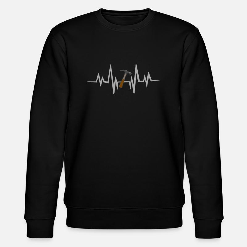 Hammer heartbeat - Stanley/Stella Unisex Bio-Sweatshirt CHANGER  - Schwarz