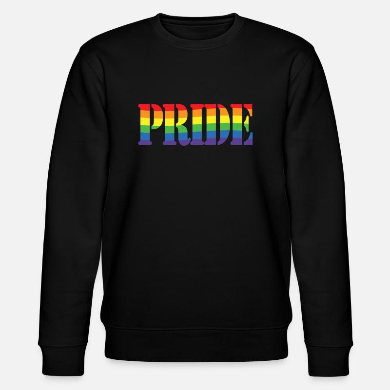Rainbow Pride - Stanley/Stella Unisex Bio-Sweatshirt CHANGER  - Schwarz