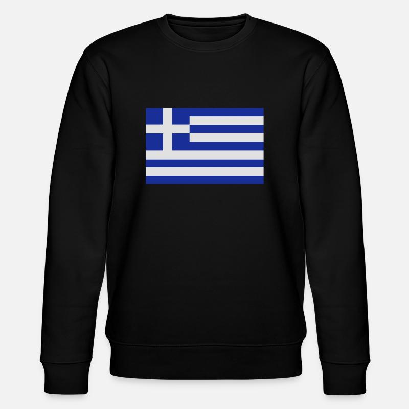 Drapeau grec - Sweat bio CHANGER Stanley/Stella Unisexe - noir