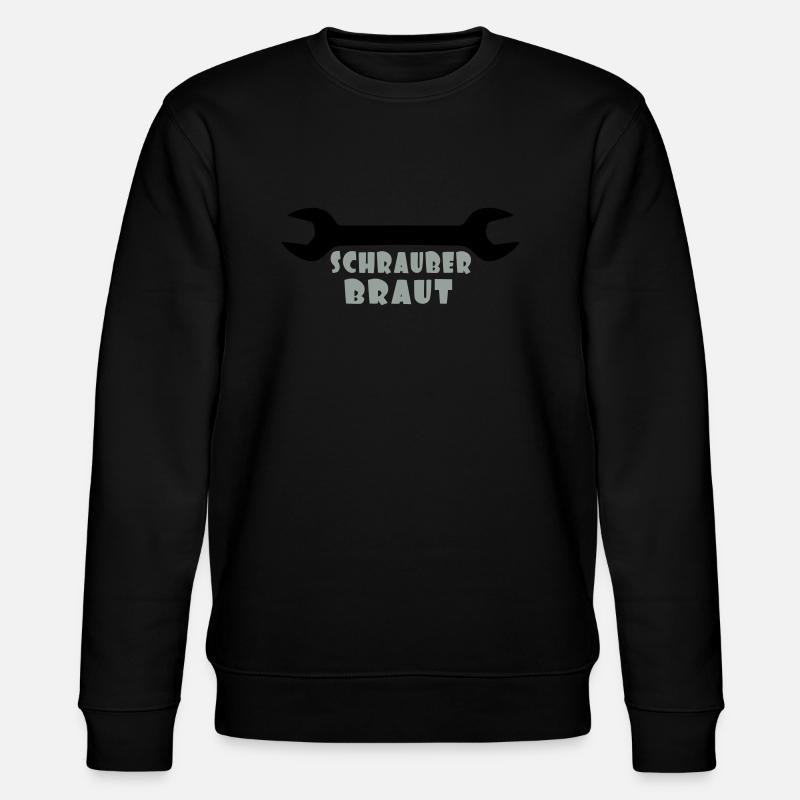 Schrauber-Braut - Stanley/Stella Unisex Bio-Sweatshirt CHANGER  - Schwarz