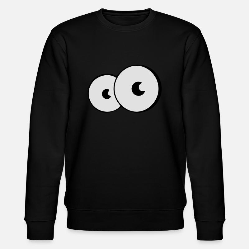 Augen - Stanley/Stella Unisex Bio-Sweatshirt CHANGER  - Schwarz