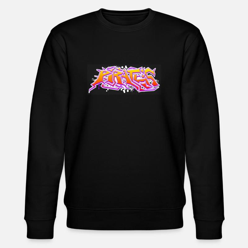 Pirates Graffiti - Stanley/Stella Unisex Bio-Sweatshirt CHANGER  - Schwarz