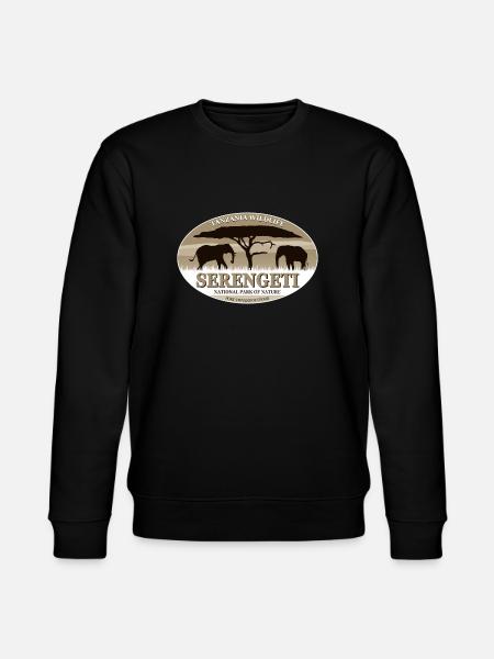 Serengeti - Elephant - Elefant - Stanley/Stella Unisex Bio-Sweatshirt CHANGER - Schwarz