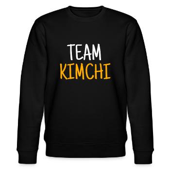 Kimchi Essen Korea - Stanley/Stella Unisex Bio-Sweatshirt CHANGER  - Schwarz - Vorne - Nik (191cm) & Marisol (170cm)