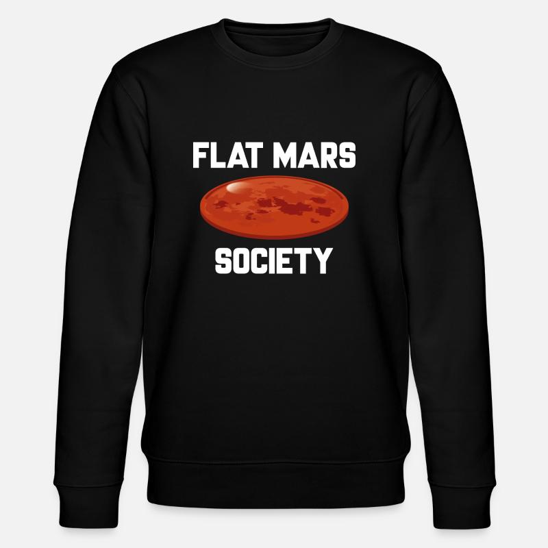 Flat Mars Society - Stanley/Stella Unisex Bio-Sweatshirt CHANGER  - Schwarz