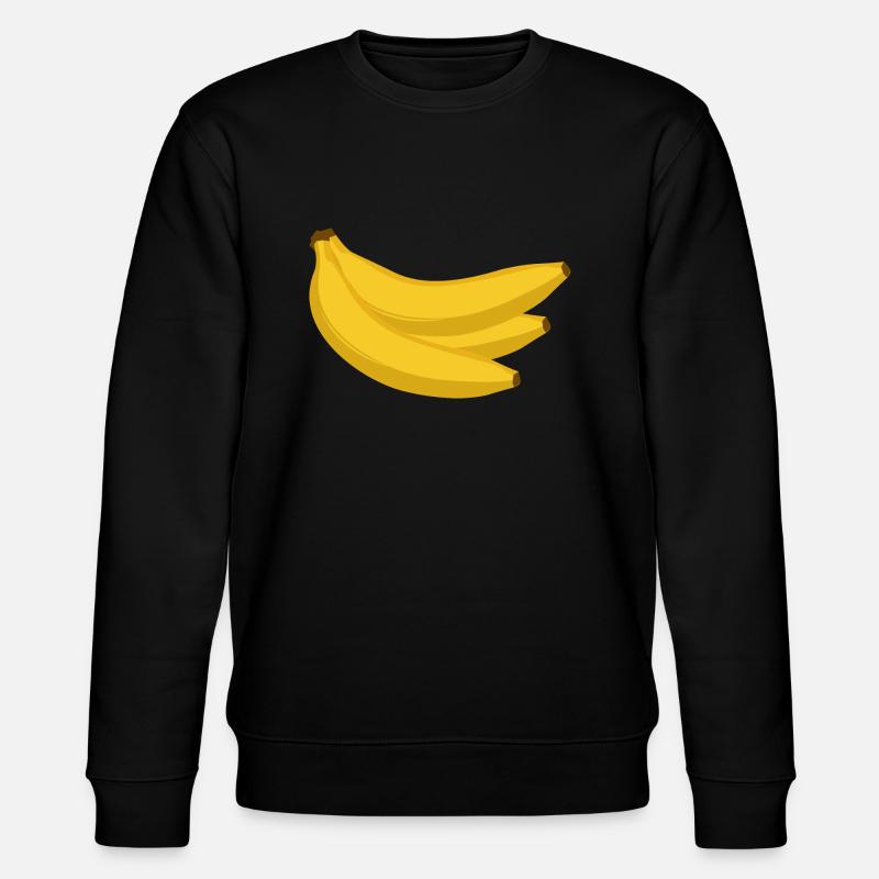 Bananen - Stanley/Stella Unisex Bio-Sweatshirt CHANGER  - Schwarz