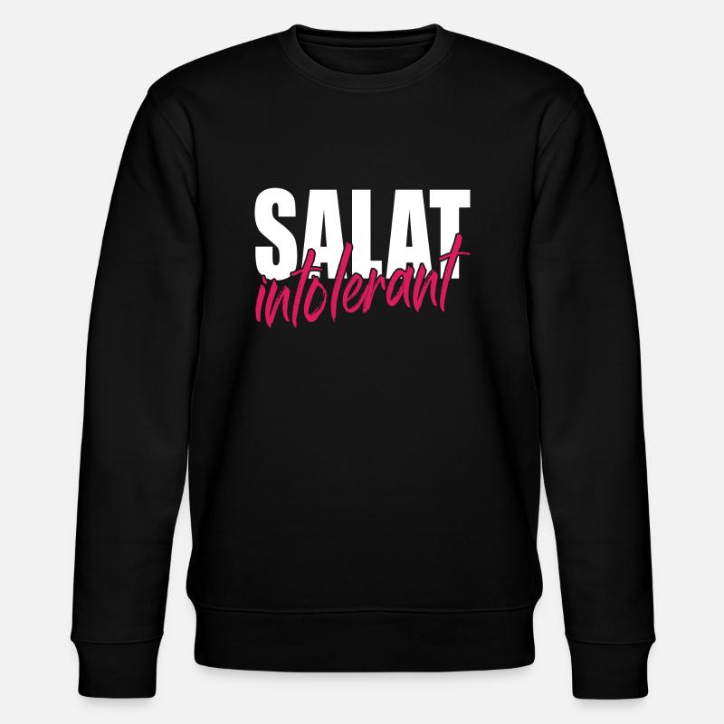 Salat Intolerant - Stanley/Stella Unisex Bio-Sweatshirt CHANGER  - Schwarz