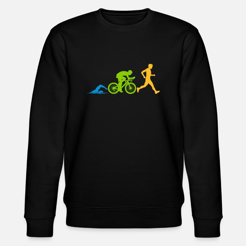 Compétition de triathlon sportif - Sweat bio CHANGER Stanley/Stella Unisexe - noir
