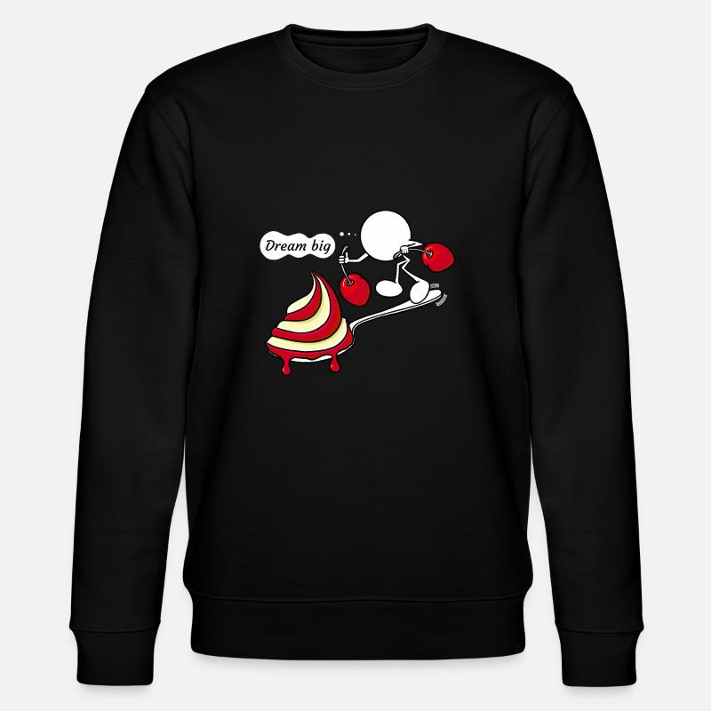 Dream Big Plain Doddle - Stanley/Stella Unisex Bio-Sweatshirt CHANGER  - Schwarz