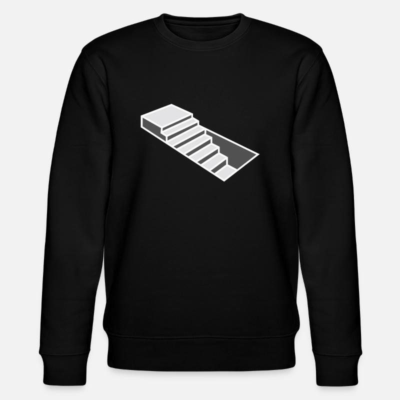 Ladder Illusion - Stanley/Stella Unisex Bio-Sweatshirt CHANGER  - Schwarz