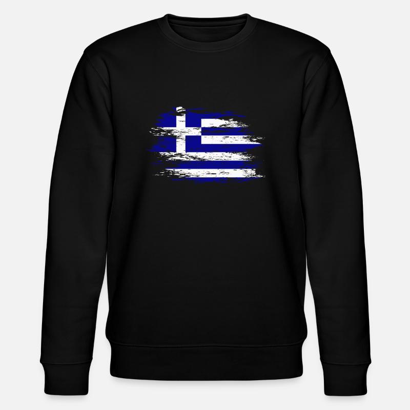 Drapeau de la Grèce utilisé - Sweat bio CHANGER Stanley/Stella Unisexe - noir