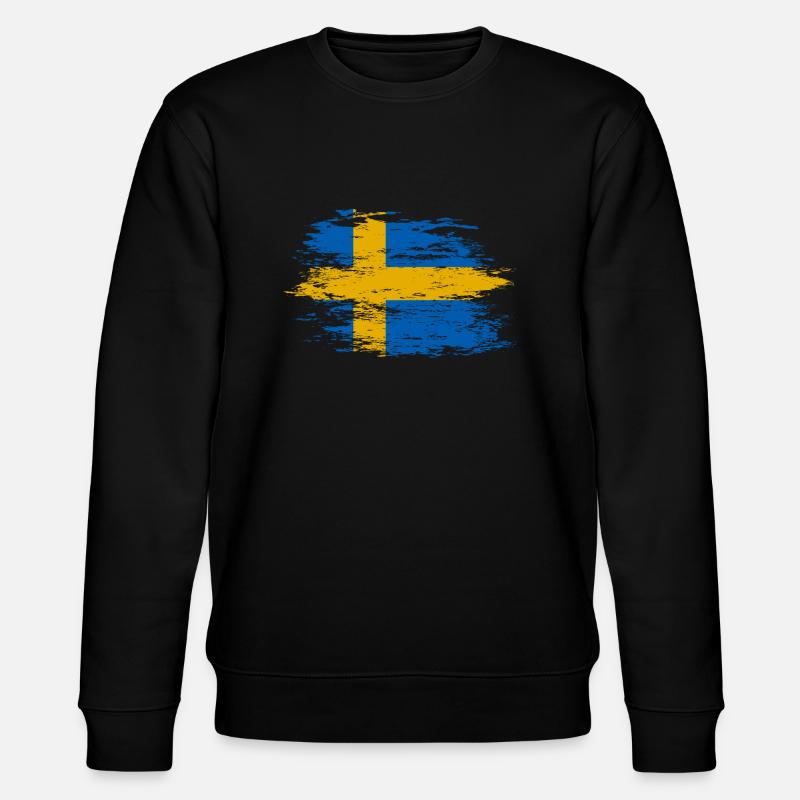 Schweden Flagge used - Stanley/Stella Unisex Bio-Sweatshirt CHANGER  - Schwarz