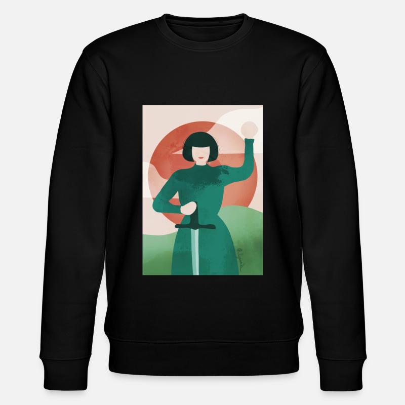 Jeanne der Kunst - Stanley/Stella Unisex Bio-Sweatshirt CHANGER  - Schwarz
