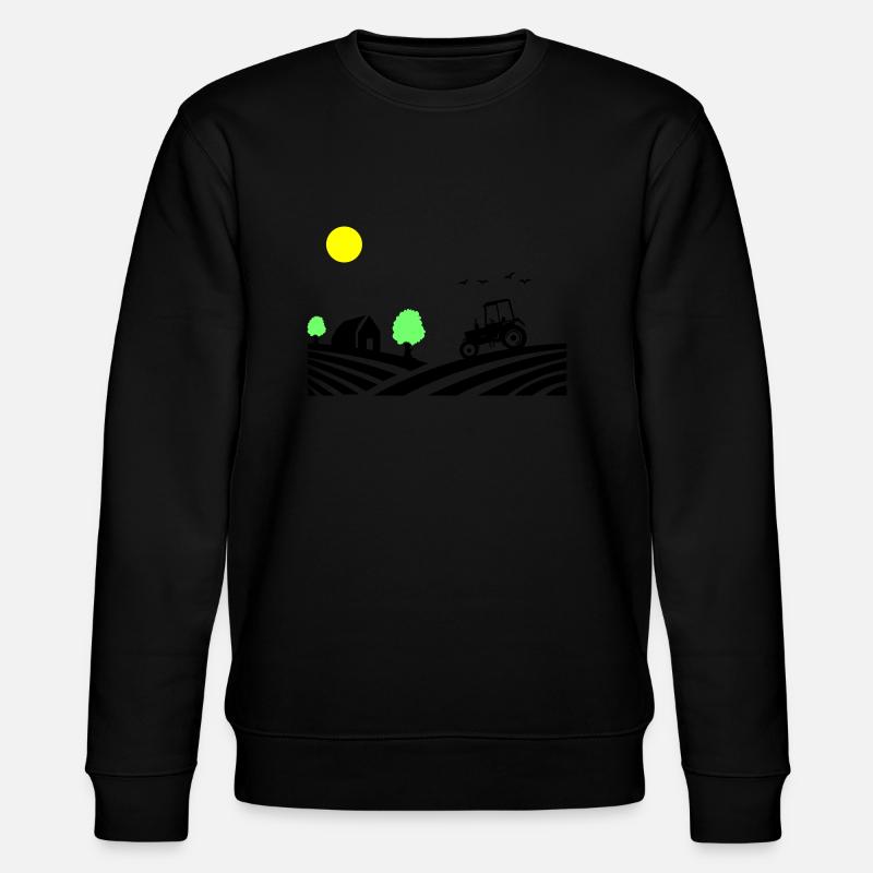 traktor farm - Stanley/Stella Unisex Bio-Sweatshirt CHANGER  - Schwarz