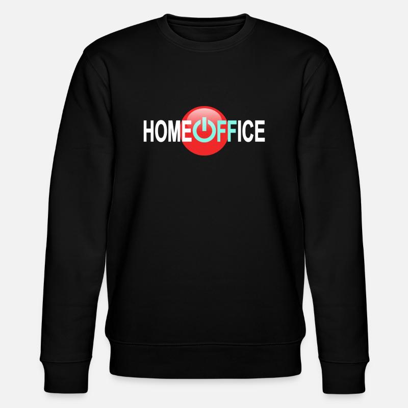 Home OFFice - Auszeit - Stanley/Stella Unisex Bio-Sweatshirt CHANGER  - Schwarz