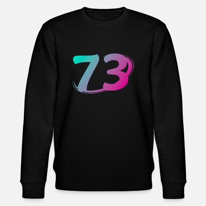 Nummer 73 mehrfarbig - Stanley/Stella Unisex Bio-Sweatshirt CHANGER  - Schwarz