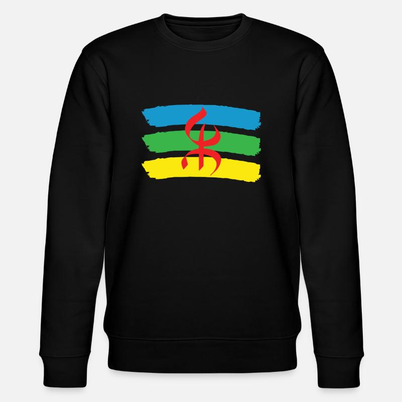 DRAPEAU AMAZIGH BERBERE YIFINAGH - Sweat bio CHANGER Stanley/Stella Unisexe - noir