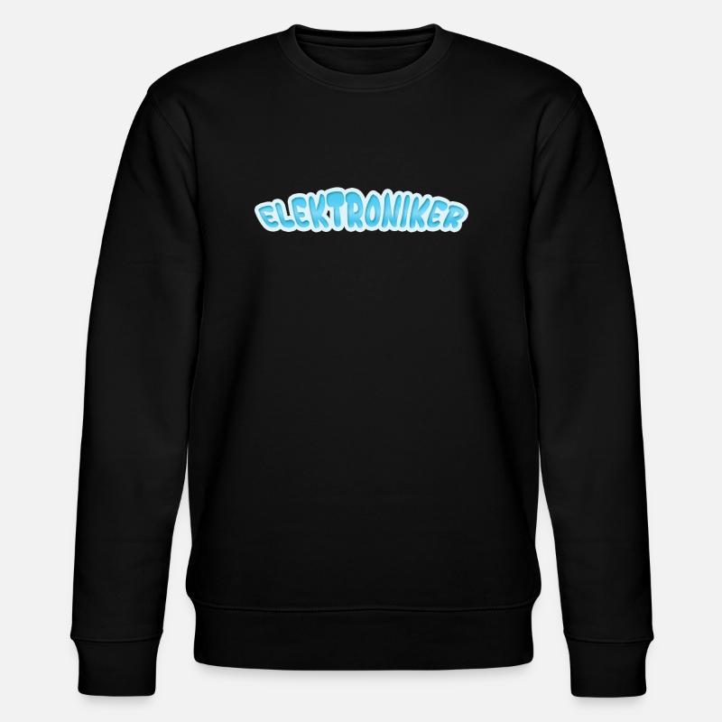 Electronics technician as electronics technician - Stanley/Stella CHANGER Unisex Organic Sweatshirt - black