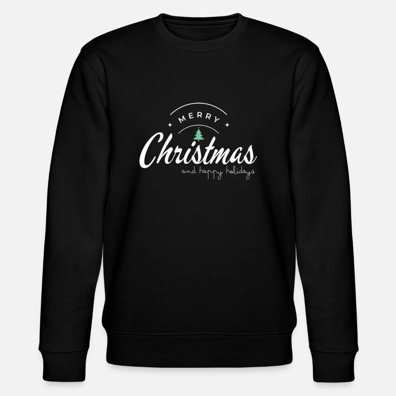 Joyeux Noël et Joyeuses Fêtes - Sweat bio CHANGER Stanley/Stella Unisexe - noir