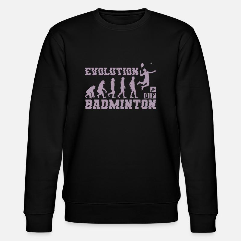 Badminton Evolution Silhouette - Sweat bio CHANGER Stanley/Stella Unisexe - noir