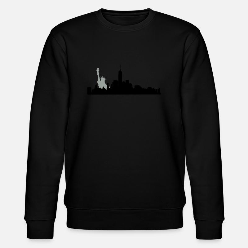 new york manhatten - Sweat bio CHANGER Stanley/Stella Unisexe - noir