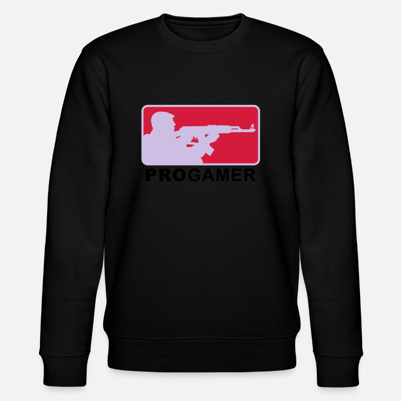 progamer_2011_4_3c - Stanley/Stella CHANGER Unisex Organic Sweatshirt - black