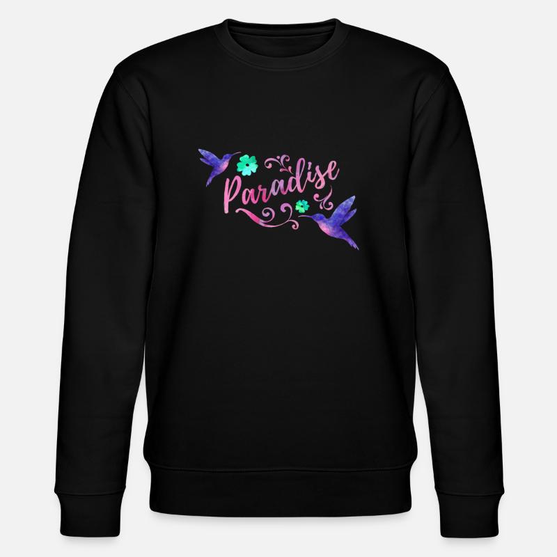 Aquarelle de paradis - Sweat bio CHANGER Stanley/Stella Unisexe - noir
