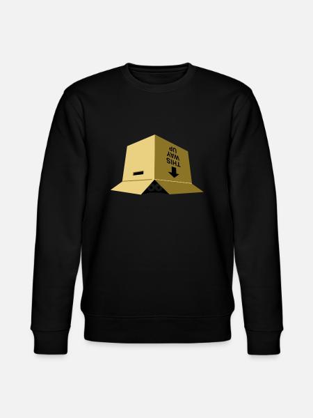 A moving box - Stanley/Stella CHANGER Unisex Organic Sweatshirt - black