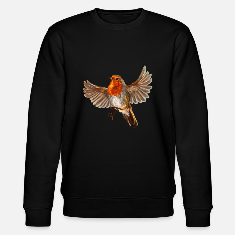 Roter Vogel - Stanley/Stella Unisex Bio-Sweatshirt CHANGER  - Schwarz