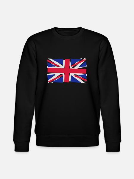 Crazy Union Jack - Stanley/Stella Unisex Bio-Sweatshirt CHANGER - Schwarz