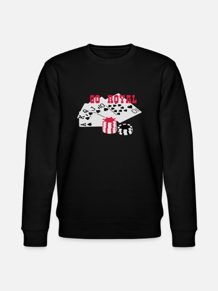 Royal Flush GO ROYAL - Stanley/Stella Unisex Bio-Sweatshirt CHANGER  - Schwarz